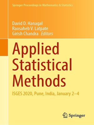 cover image of Applied Statistical Methods